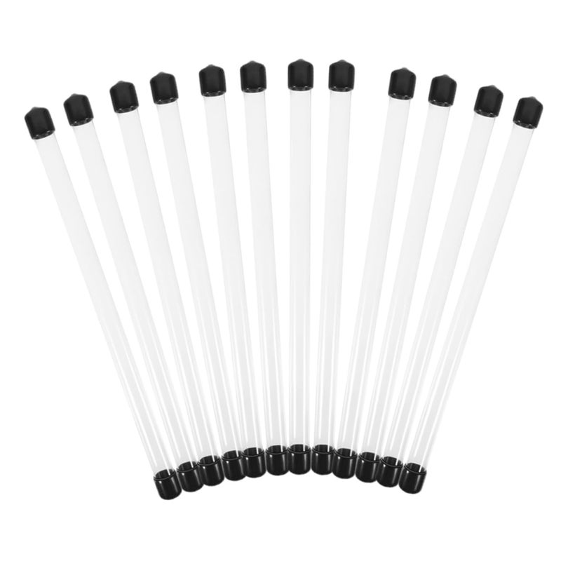 As Shown Color Agarwood Incense Sticks Airtight Storage Tubes Round Lid 12 Pack Portable Sample - Image 1